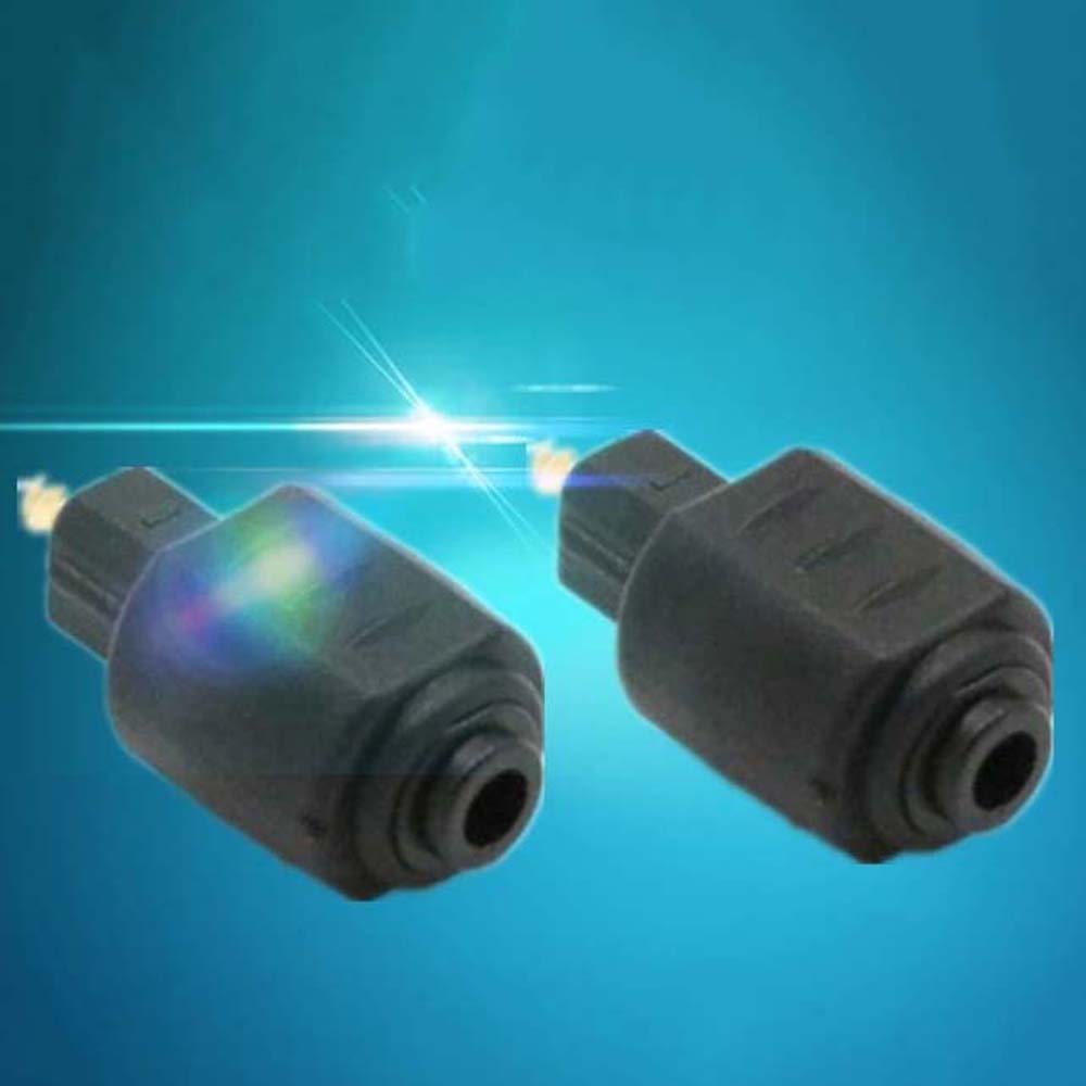To Toslink Plug Female to Male Optical Audio Connector Fiber Optic Adapter Digital Optical Cable Adapter Toslink Plug Converter