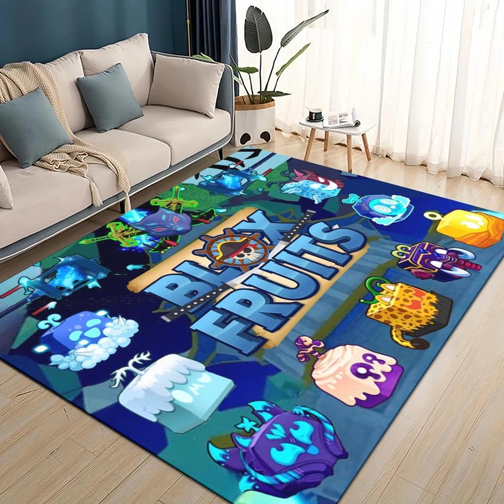 27 Style New B-Blox Fruit Cartoon Carpet Rug for Living Room Bedroom Home Sofa Decoration,Kids Play Non-slip Floor Mat
