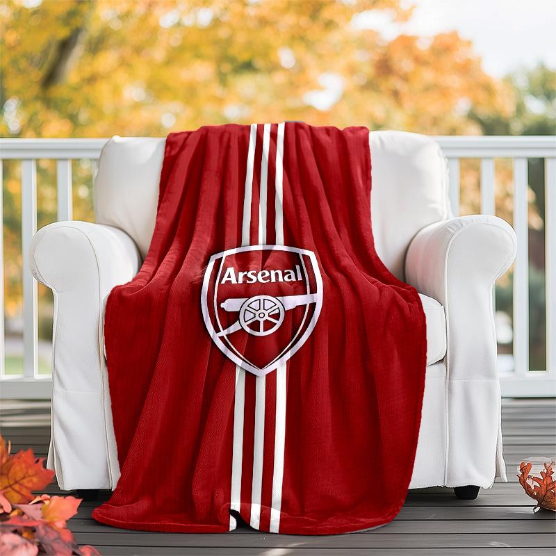 1pc A-Arsenal9 Theme Blanket - Digital Print, Polyester, Cozy for All Seasons, Perfect for Outdoor, and Travel