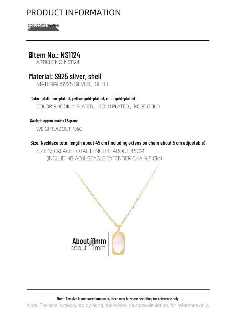 Ожерелье-подвеска из серебра 925 пробы Banyan Tree в стиле ретро с белой ракушкой - Высококлассная летняя цепочка на ключицу 2024 для женщин