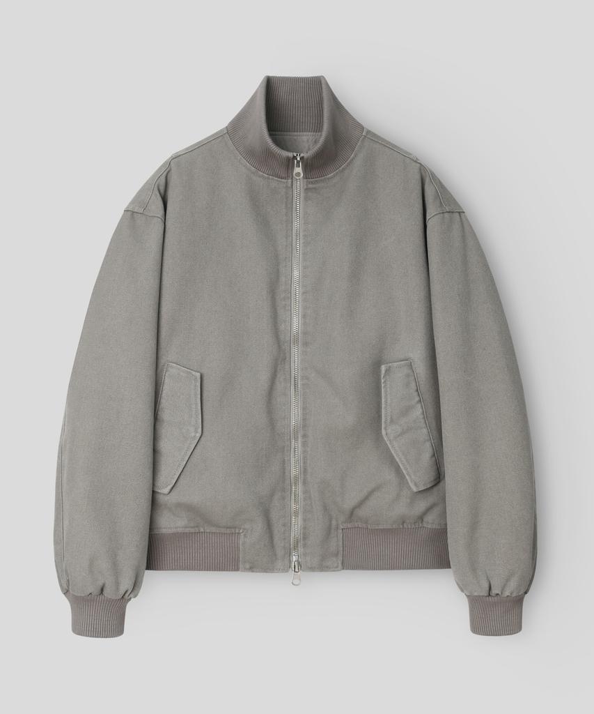Куртка-блузон Indust Crop Terra из хлопка_Серая