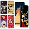 Anime One Piece Luffy Black Silicone Phone Case For OnePlus 9 10 11 12 ACE 2V Pro 9RT 10T 10R Nord CE 2 3 Lite N10 N20 N30 5G