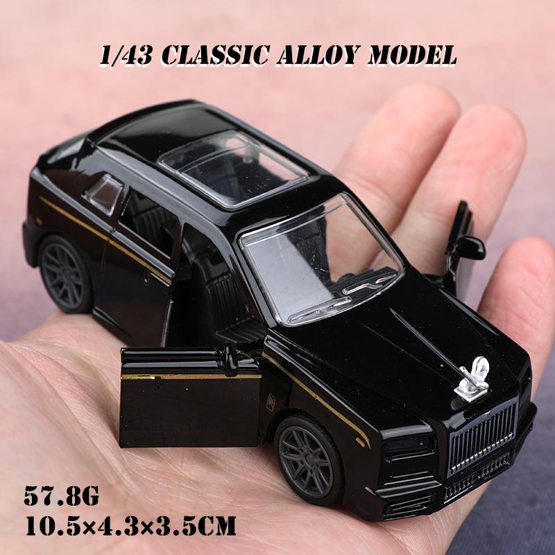 1:Модель автомобиля Cullinan из сплава, 43 масштаб, с инерционным механизмом (инкапсулированный), крутой 1:Игрушечный Cullinan из сплава в масштабе 43, детская игрушка, фигурка автомобиля из сплава.