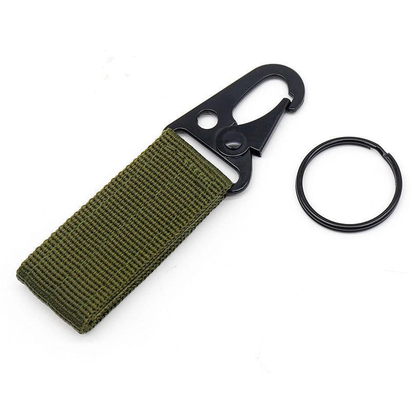 Outdoor Tactical Carabiner Webbing Belt Hook for Backpack and Climbing