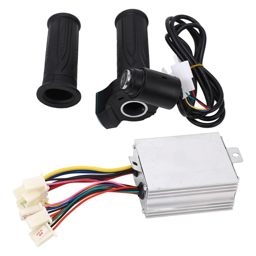 Bike Controller Power Display Throttle Grip Electric Bike Brushed Controller Kit for Tricycle