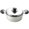 Maruyama Giken Areon Stainless Steel 20 Induction and Gas Stove Iron Core Stainless Made In Triple-Layer Pot, Cm, 2.6L, AO-633, Compatible,