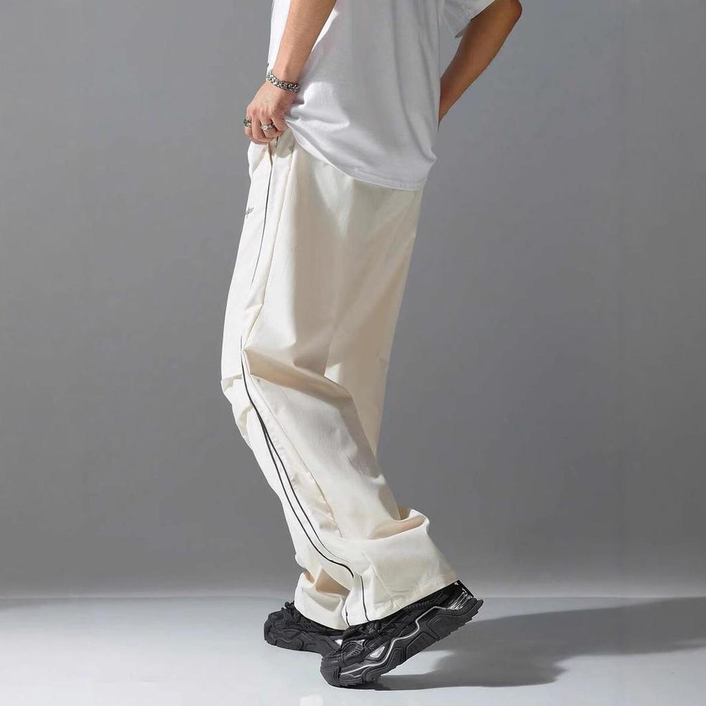 Мужские быстросохнущие парашютные брюки в американскую полоску - Весна/Лето 2025 Повседневная спортивная рабочая одежда