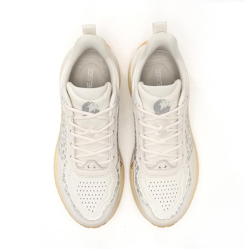 ONEMIX Sports Shoes Women Autumn And Winter Leather Cover Cold Waterproof Lightweight Comfortable Breathable Running Shoes