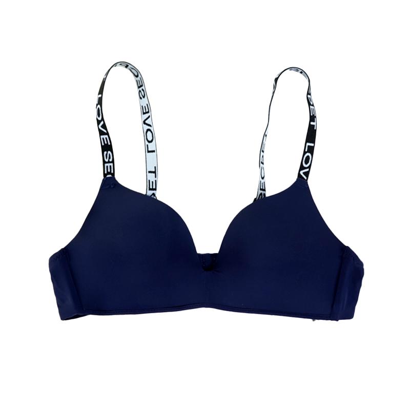 Women's Seamless Letter Straps Bra Wireless Push Up Bra Sexy Lingerie Bralette Adjustable Deep U Letter Straps Girls Fashion Intimates