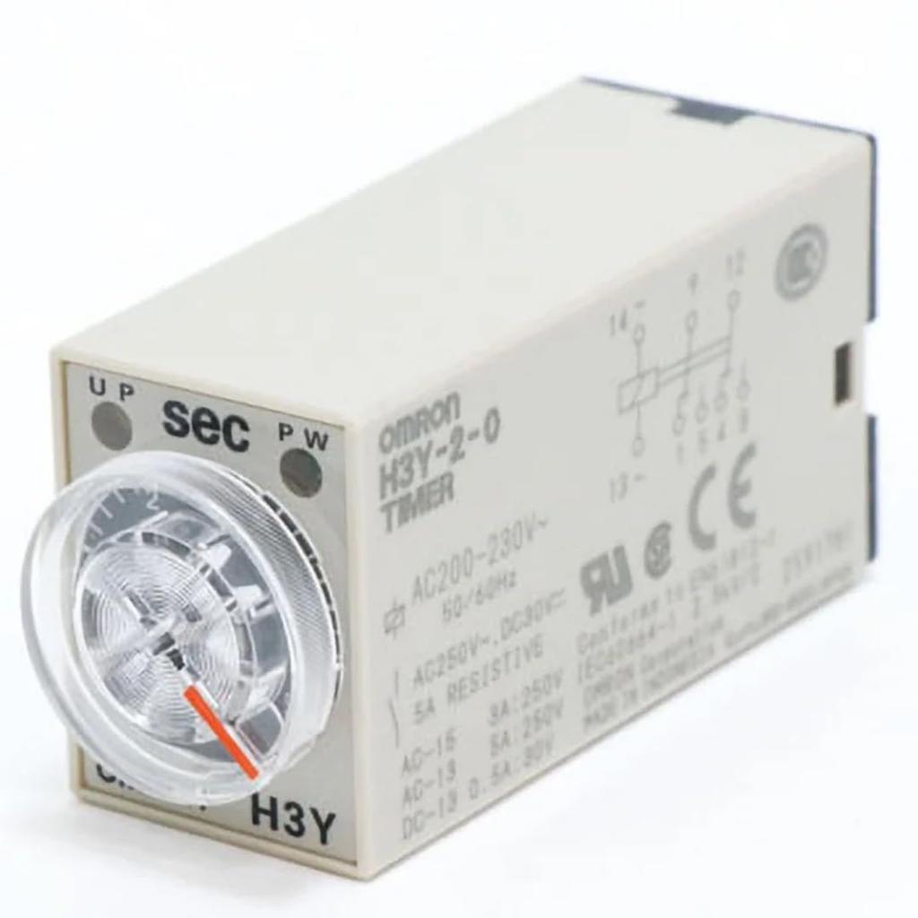 Миниатюрный твердотельный таймер Omron H3Y-2-B, 8-контактный, DPDT 2C, для управления последовательностями, для промышленных панелей