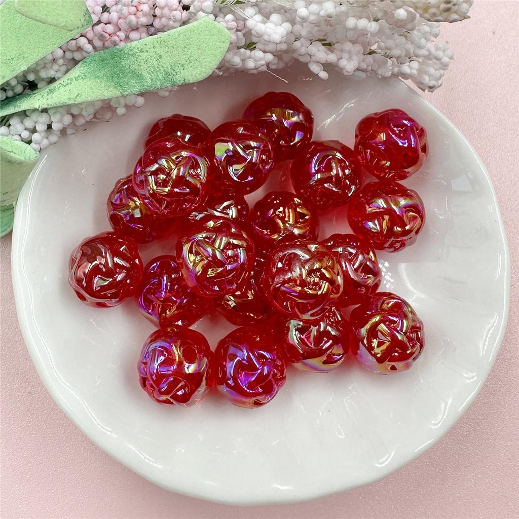 11.2mm Craft DIY DIY Beading Accessory Round Beads Jelly Colored Acrylic Charms Jewelry Making For Necklace Earrings Making Handmade Material Sugar