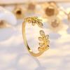 INS Минималистичное кольцо-сердце Женское Легкий Роскошный Стиль Новое Чувство Кольцо на Указательный Палец и Мизинец Повседневная Мода Ручные Украшения