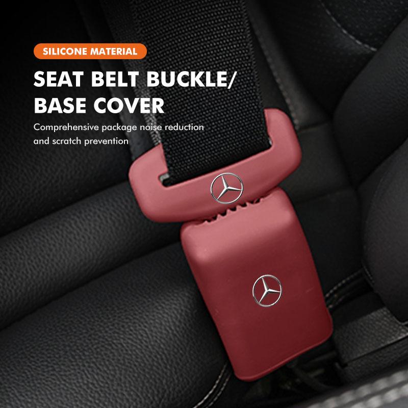 CQO1 Car Seat Belt Buckle Cover Anti Scratch Protector Interior Cover For Mercedes Benz CLK GLC W212 C200 C300 W203 W204 W205 W169