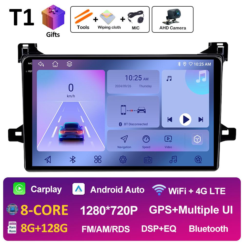 Bluetooth автомобильный видео радиоплеер для Toyota Prius XW50 2015 2016 2017 2018 2019 2020 вентилятор охлаждения DSP стерео автомагнитола головное устройство