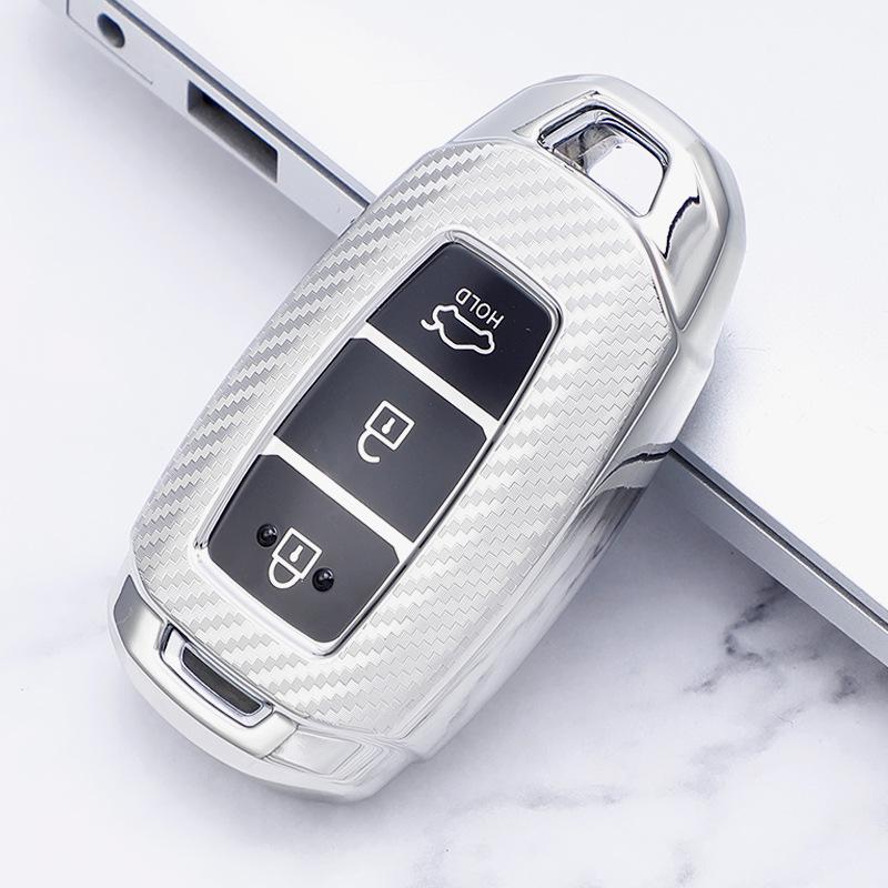 Кейс для ключа из углеродного волокна для Beijing Hyundai: Festa Sport, ix35, ix25, Santa Fe