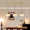 French Vintage Linear Glass Pendant Light