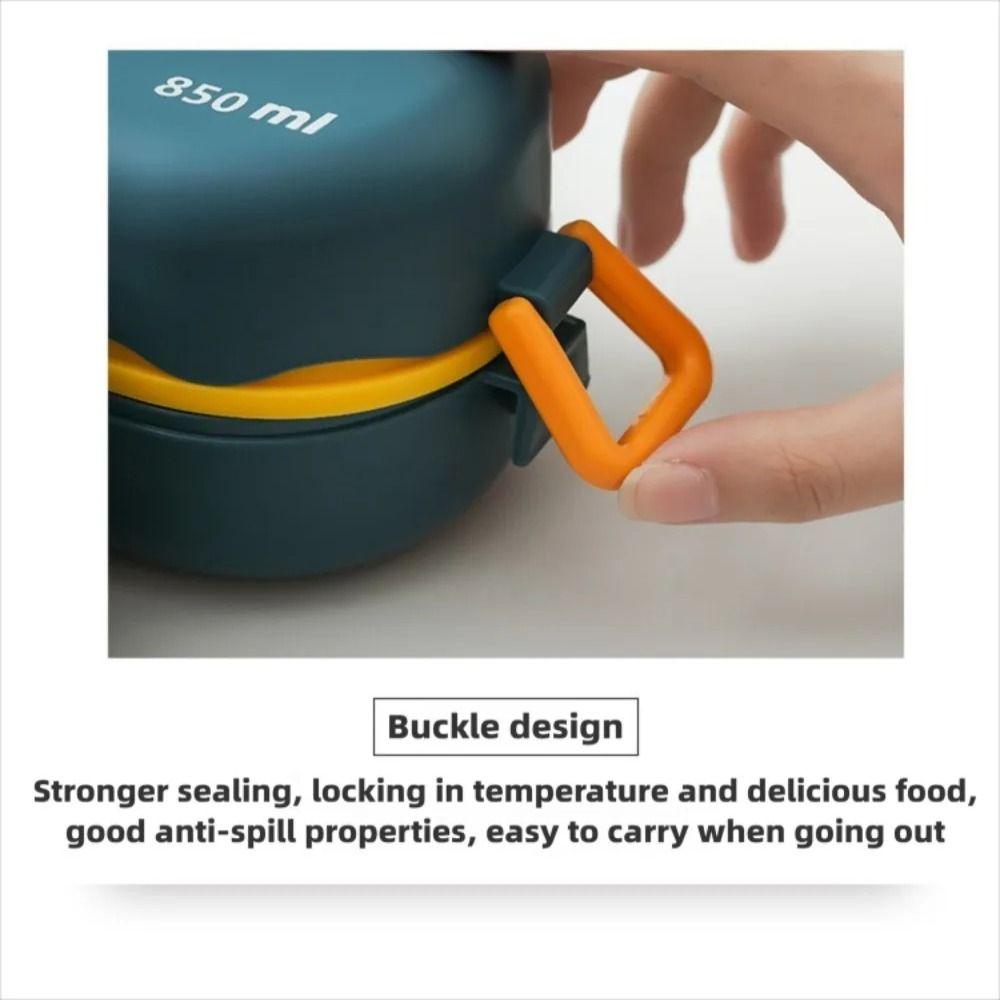 Sealed Divides Food Container 3 Grids Snack Food Box Durable Food Storage Crisper  Outdoor