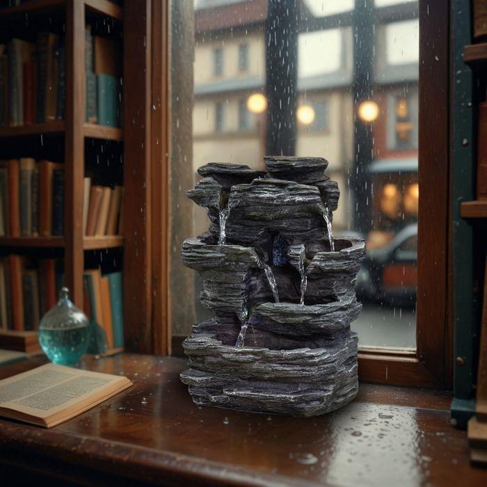 Fontaine d'Intérieur Pietra - Zen Authentique et Symbolique - Objet Déco et Idée Cadeau Insolite - en'Light