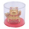 Фэн-шуй Счастливая кошка на солнечной батарее Машущая Maneki Neko Декорация Статуэтка Счастливой кошки для дома Магазина Салона автомобиля Цвет Шампанского