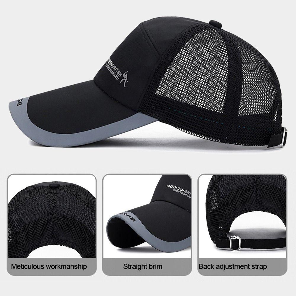 Хлопковые солнцезащитные шляпы Регулируемая спортивная кепка Дышащая бейсболка Женская