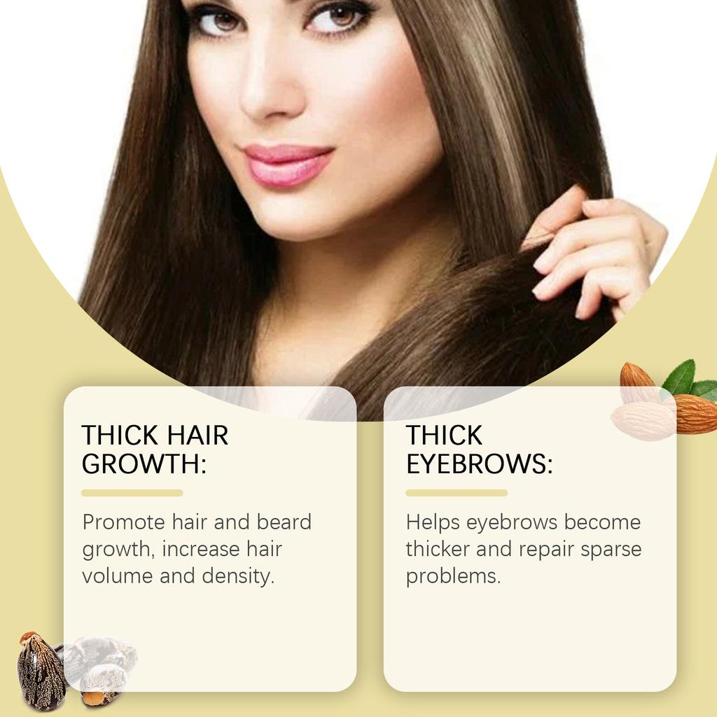 Масло для роста волос Касторовое масло Масло для утолщения волос Питает кожу Ресницы Брови Для роста ногтей Мультиэффект One100ml