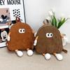 Cookies School Bag Female Ugly Cute Funny Canvas Niche Cartoon Plush Cute Backpack Autumn and Winter Girl Backpack