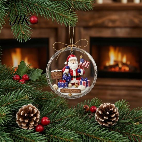 Xmas Tree Hanging Decor Christmas Acrylic Pendant for Holiday Decoration, 2D Flat Ocean Theme Ornament Decoration Gift Home Party Decor, Lightweight