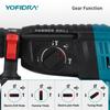 YOFIDRA 26 мм бесщеточный электрический перфоратор Многофункциональный роторный аккумуляторный электроинструмент для батареи Makita 18 В