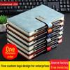 Премиальный утолщенный блокнот формата A5/B5 с застежкой-пряжкой и золотым тиснением логотипа для бизнеса и студентов