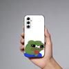Чехол для телефона P-Pepe The Funny Frog для Samsung Galaxy A73, A21s, A22, A31, A52, A53, A71, A41, Мягкий черный корпус