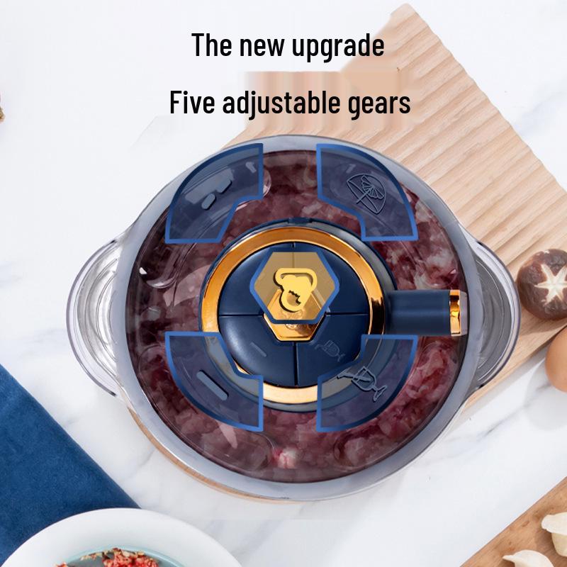 Электрическая мясорубка и кухонный комбайн из нержавеющей стали - Большая емкость для измельчения, фарширования, чесночной пасты и многого другого