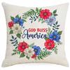 New Floral Pillow Case Linen Printed Car Bedroom Sofa Home Decoration Cushion Cover