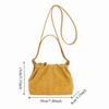Shoulder Bag Suede Pleated Cloud Bag Large Capacity Solid Color Tote Bag Slouchy Hobo Bags  Travel
