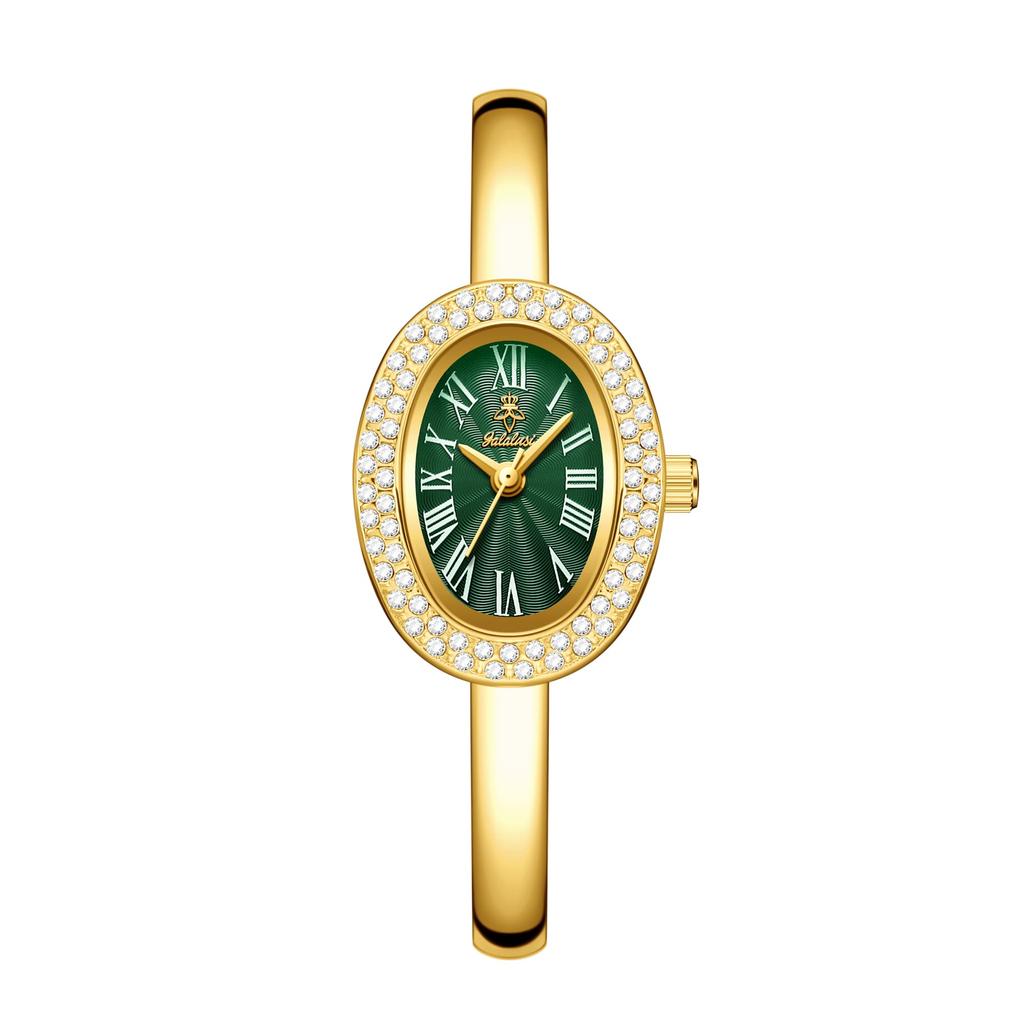 YaLaLuSi Stylish Women's Bracelet Watch: A Simple Elegant Water-Resistant Quartz Timepiece Reloj Mujer Watch for Ladies