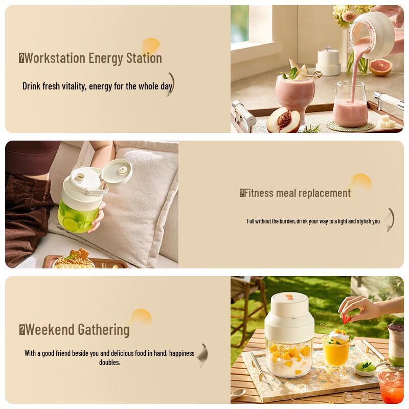 Bear Portable Wireless 1.2L Juicer Blender CN plug (adapter included)