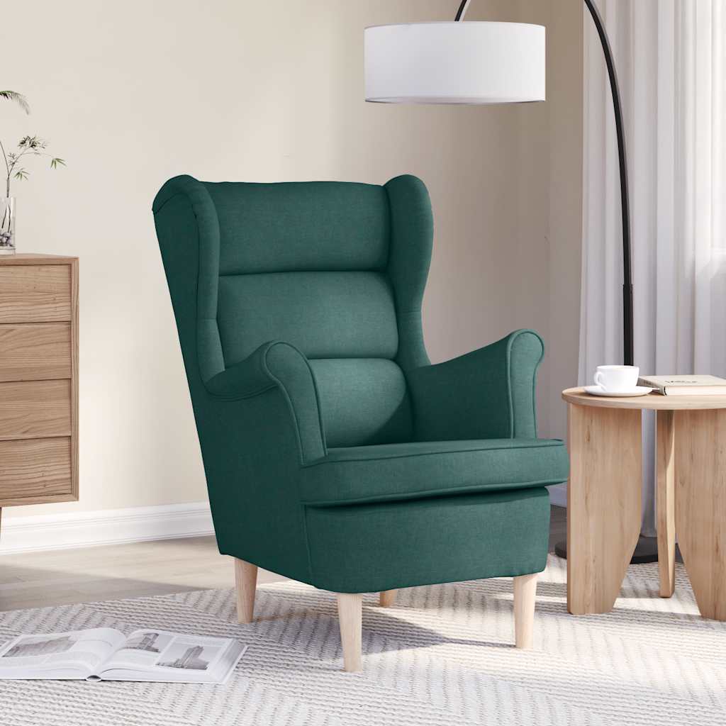 Armchair Dark Green 74x84x100 cm Fabric