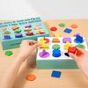 Деревянные игрушки Монтессори для детей Деревянный сортер по форме и цвету Развивающая игрушка для малышей и дошкольников Подарки