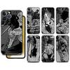 Funda Case For Apple iPhone 14 11 13 7 12 Pro 7 XR XS Max 8 Plus 6 14Pro 13Mini Black Soft Phone Coque Chainsaw Man Cool