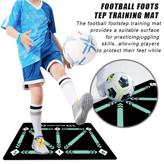 Футбольный коврик для тренировки шагов Футбольное тренировочное оборудование Износостойкий Контроль дриблинга Амортизация