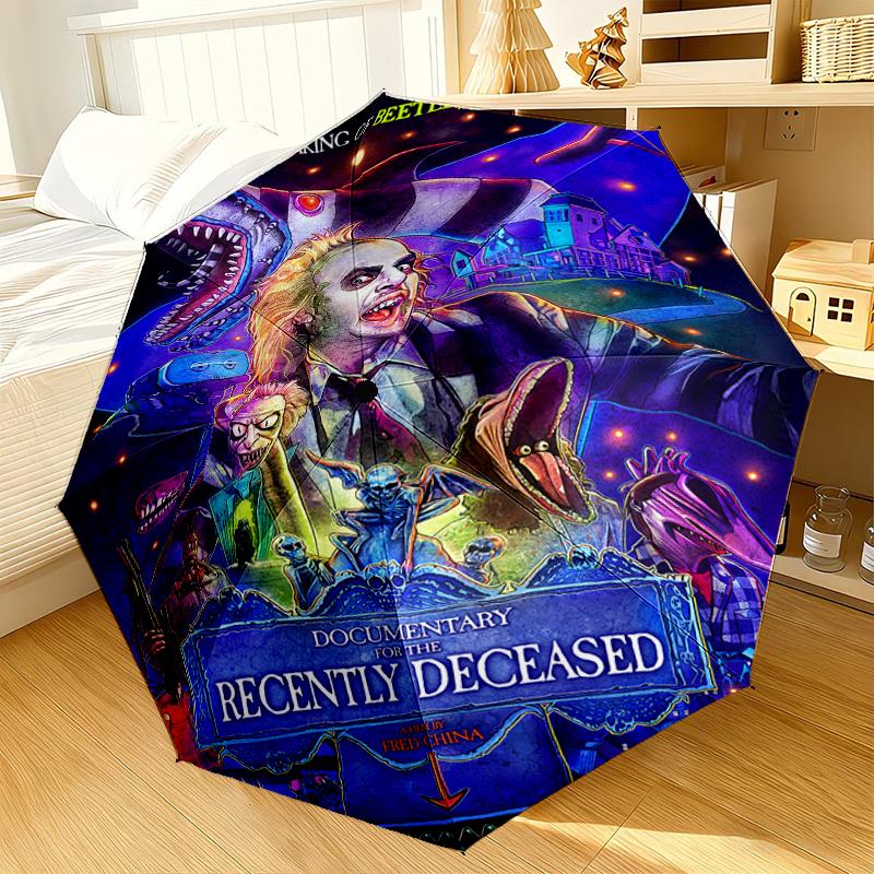 Beetle Haunted House Umbrella 8-Frame for Travel, camping, Casual Lightweight Portable Umbrella, Essential for every family Holidays Gift