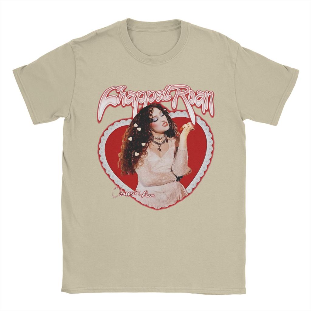 Men T-Shirts Grunge Frame Love Chappell Roan Vintage 100% Cotton Tees Short Sleeve T Shirts O Neck Tops Summer
