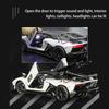 Масштаб 1/24 Lambo Aventador SVJ63, литая под давлением модель автомобиля, игрушечный автомобиль с откатным механизмом, звуком и светом для детей, коллекция подарков для мальчиков и девочек