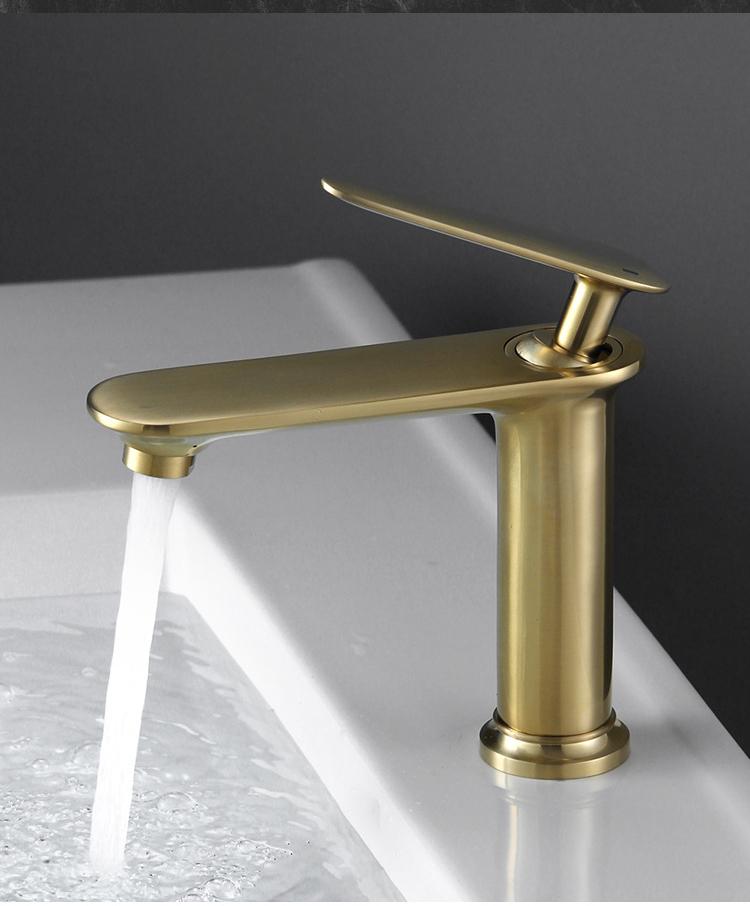 Роскошный смеситель для раковины в ванной, монтируемый на столешницу, черный хром, золото, смеситель для раковины с одним отверстием, краны для воды, смесители для раковины для горячей и холодной воды