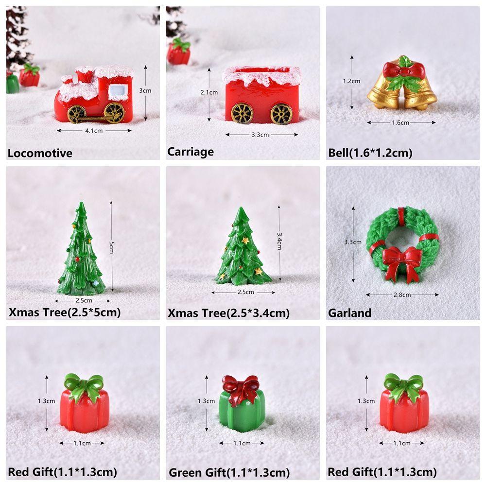 Home Decor Fairy Garden Snowman Figurine Mini Santa Claus Christmas Decorations Xmas Ornament