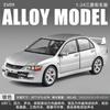 1: 24 Mitsubishi EVO9 Street Car Alloy Car Model Die Casting Metal Toy Car Model Simulation Sound and Light Children's Gift