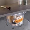 Pull-Out Bathroom Storage Box Transparent Makeup Cotton Organizer  Washstand Storage