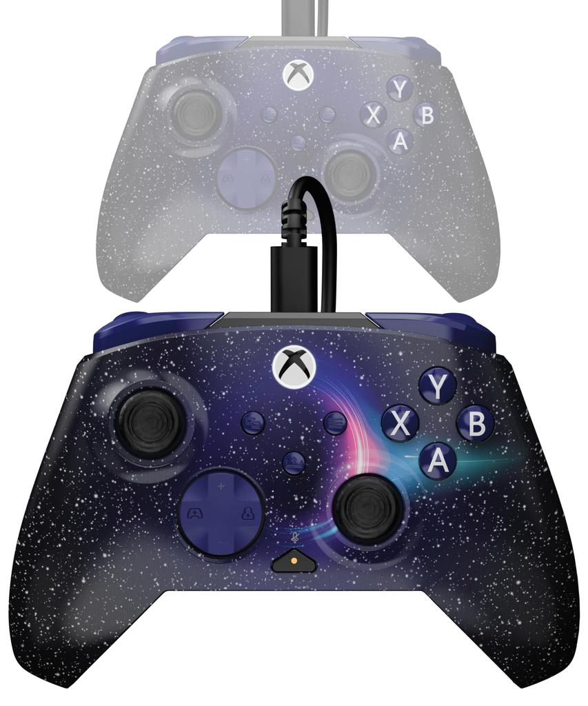 Officially Licensed by Turtle Beach Rematch Advanced Dark Cosmos Compatible with Xbox Series Xbox and Windows PC Lenticular Hair Mappable Back Audio