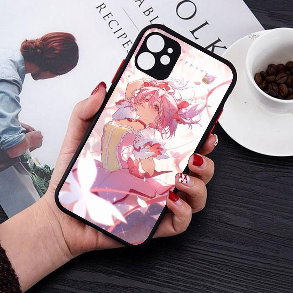 Чехол для телефона Puella Magi Madoka Magica для iPhone 14 11 12 13 Mini Pro Max 8 7 Plus X XR XS MAX Полупрозрачный матовый чехол