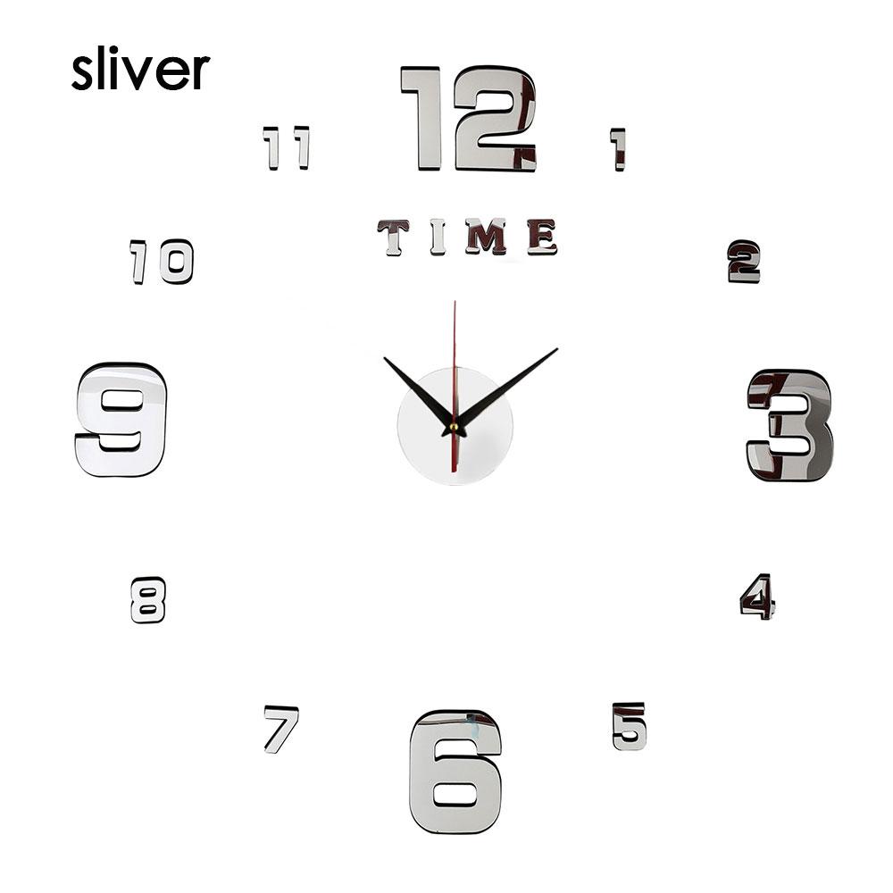 3D светящиеся настенные часы, зеркальные настенные наклейки, креативные часы «сделай сам», съемные художественные наклейки, домашний декор, кварцевая игла для гостиной, хит продаж