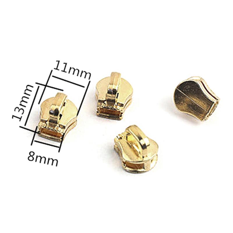10Pcs 5# Metal Zipper Head Pull Slider Zip Luggage Garment Diy Accessories